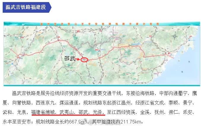 吉武温铁路最新路线图详解