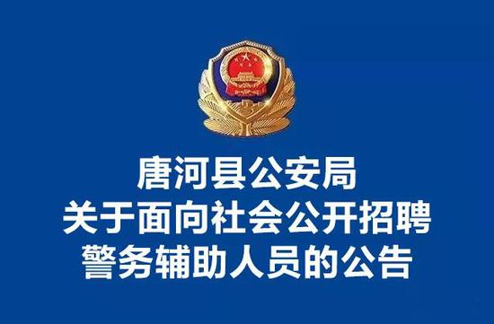 唐河县公安局最新招聘启事概览